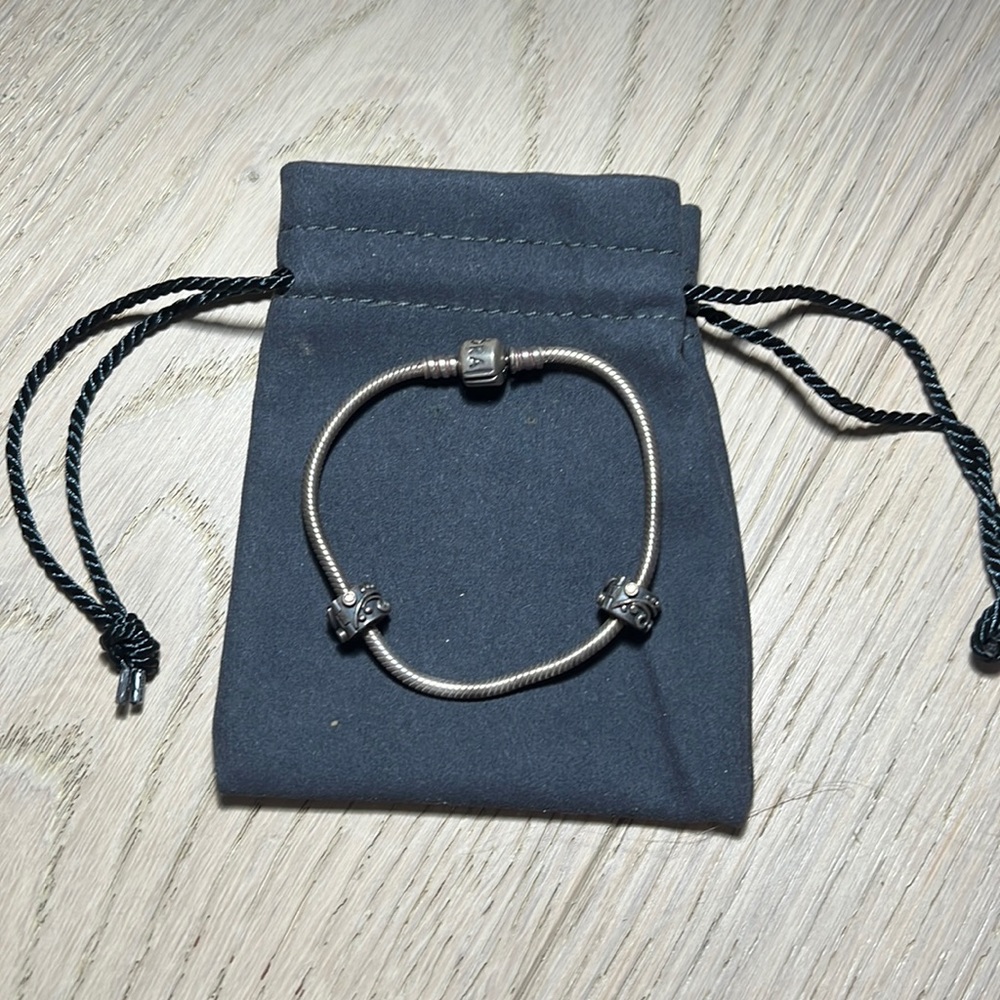 pandora bracelet- real sterling silver